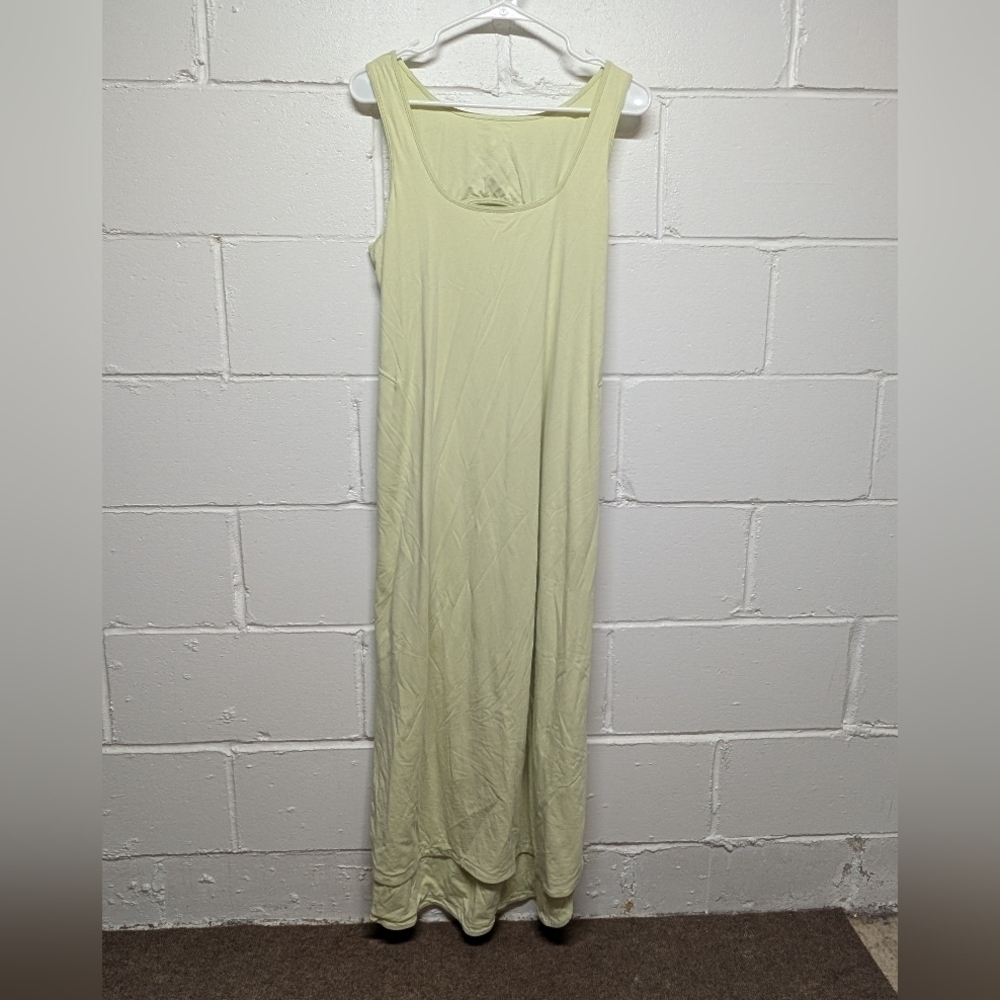 lululemon athletica Light Yellow/Green Midi Dress with Cutout Back - Picture 5 of 11